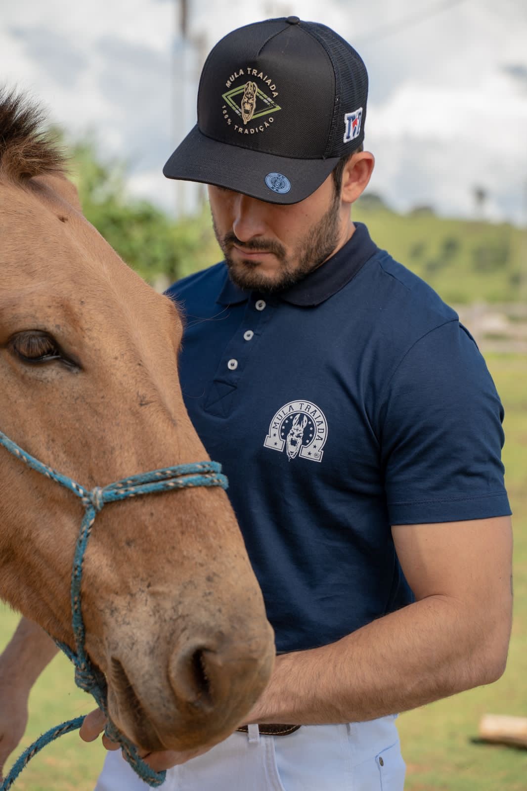 Polo Azul Marinho + Boné MT