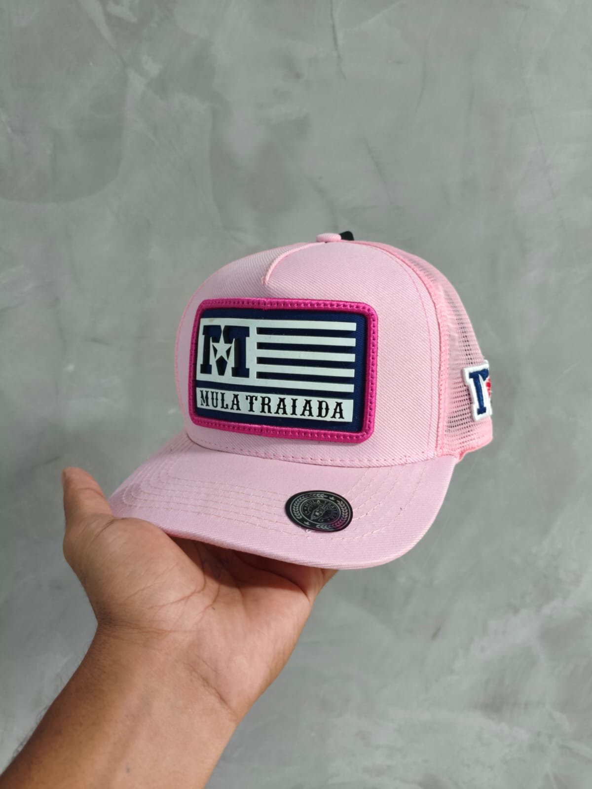 Boné Rosa - Patch MT Flag