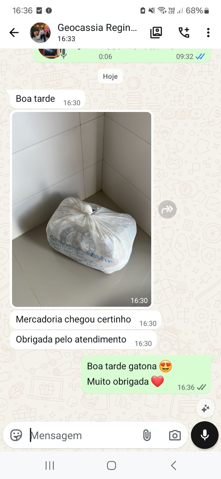 Depoimento Geocassia